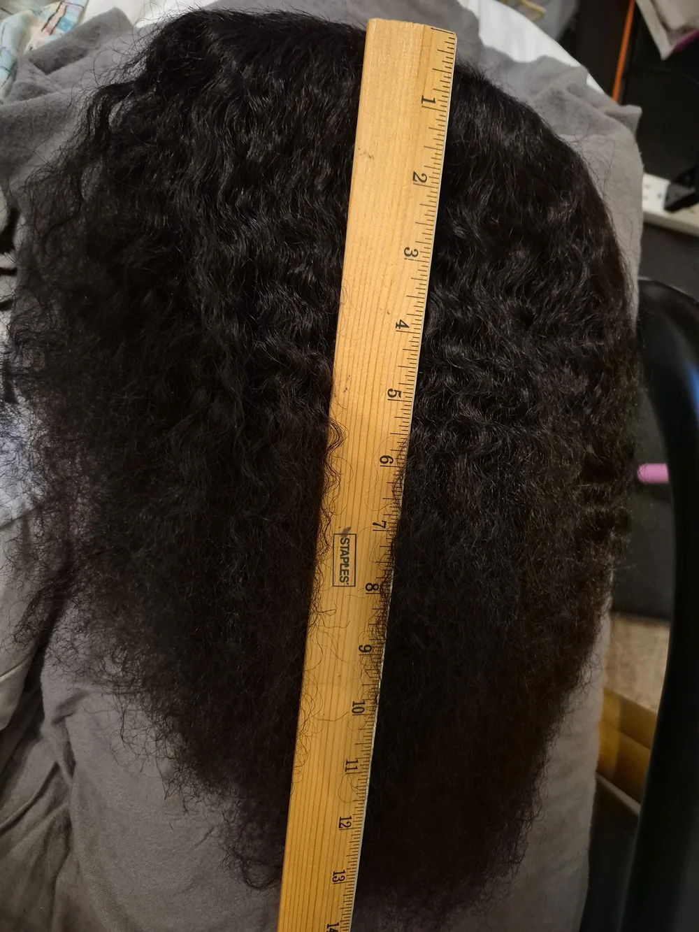 Kinky curly 100%human hair wig